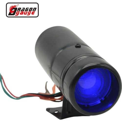 Arrival Black Aluminum Adjustable Tachometer Gauge Auto Car 1000-11000 RPM Shift Light Meter Blue LED Light Free Shipping