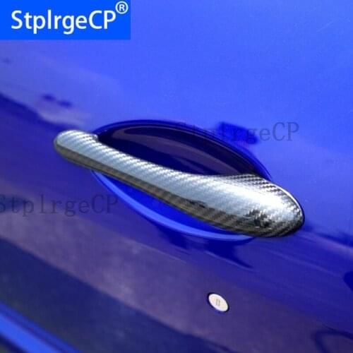 High Quality 100% Real Carbon Fiber Auto Outer Door Handle Cover For Maserati GranCabrio Coupe 2 Door 2008 - 2015 Car Styling