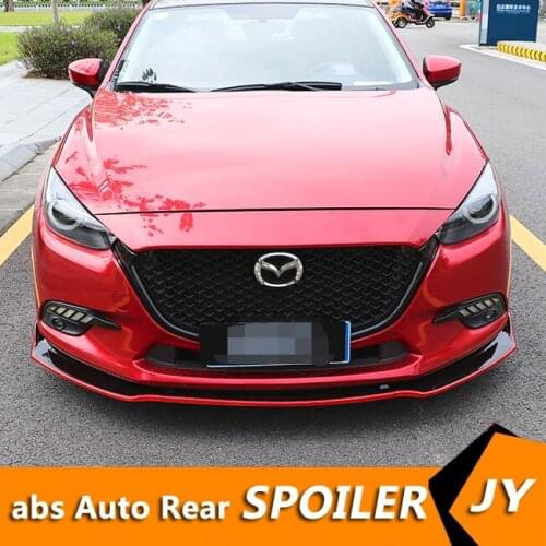 For Mazda 3 Axela ABS Rear Bumper Diffuser Bumpers Protector For 2014-2019 Axela Body kit bumper rear lip rear spoiler