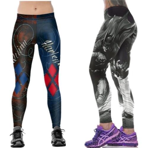 Fitness Women Yoga Legging Bruce Wayne Harleen Quinzel 3D Sport Pants Femme Rashguard Slim Running Sportswear Training Trousers