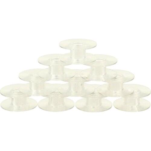 40264P Plastic Empty Bobbins Sewing Embroidery Machine Bobbins for Most Machine, 30 PCS /Bag , Size A, Light Blue ,Free Shipping
