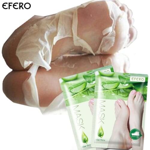 10PCS Aleo Exfoliating Feet Mask Footner Guarded Foot Bath Soften The Dead Skin Smooth Socks For Dedicure Detox Patch Protector