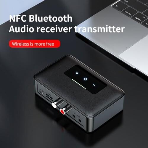 3 IN 1 NFC Bluetooth 5.0 Receiver Transmitter A2DP 3.5mm RCA AUX Music Receiver Wireless Audio Adapter For Car Desktop Speaker