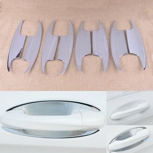 CITALL 4 Pair Chrome Door Handle Trim Molding Bowl Cup Insert Surround Cover fit for Mercedes X253 C253 C292 W213 S213 W205 S205