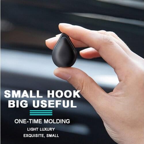 Car Mini Holder Earplug Key Hook Simple Invisible Small Helmet Luggage Hook Creative Paste Car Interior Products