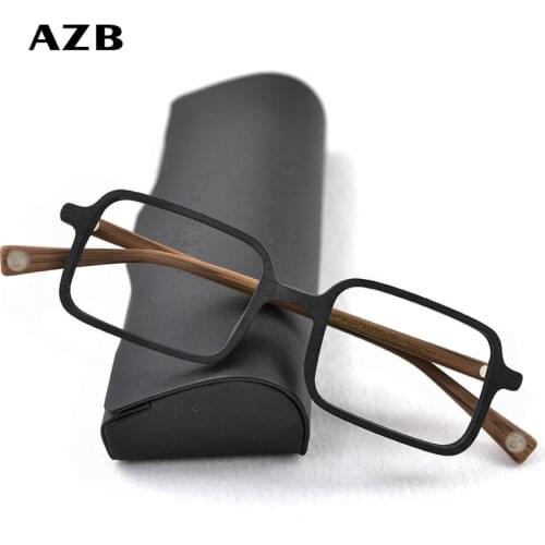 AZB Retro Wood Glasses Frame Men Optical Myopia Eyeglasses Prescription Eyeglasses Frames for Women Eye Glasses Spectacles