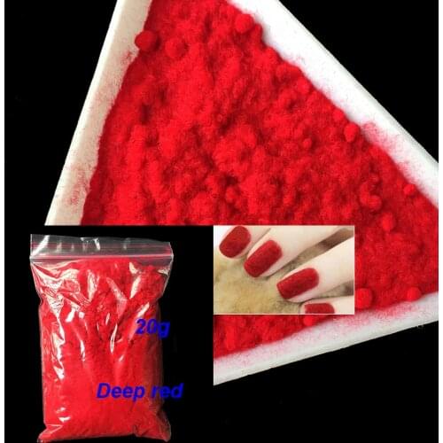 1 Bag 20g Fuzzy Flocking Colorful Dust For Manicure DIY Nail Art Tips Christmas Decoration 18Colors Velvet Nail Glitter Powder