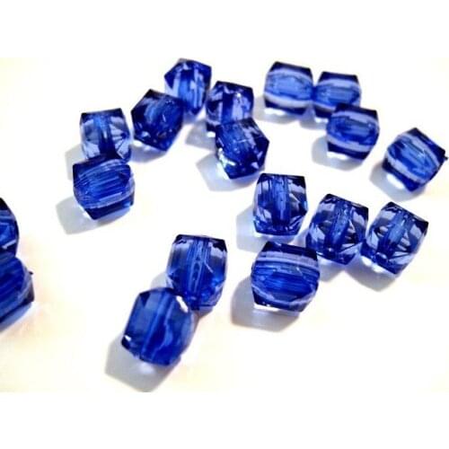 800pcs per lot Moonlight Blue Crystal Faceted Square acrylic beads(10mm) or you pick color