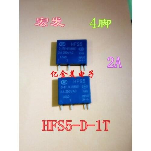HFS5 D-1T 2A 250VAC Solid State Relays 4-Pin HFS5-D-1T (141)