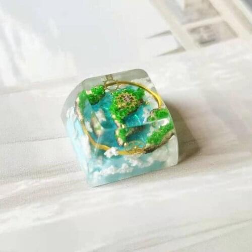 Keycap Homemade Personality Resin Keycap for Cherry Mx Switch Mechanical Gaming Keyboard for Castle In The Sky Key Caps