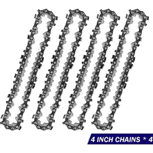 4pcs Jigsaw Blades 4 / 6 Inch Mini Chainsaw Chain Portable Replacement Chainsaw Chain For 4 / 6 Inch Mini-saws