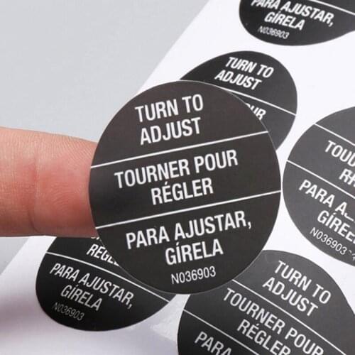 Logo custom, Teks dicetak sticker tag label, Perekat label kecil, Warna atau jelas 1000 pcs/lot