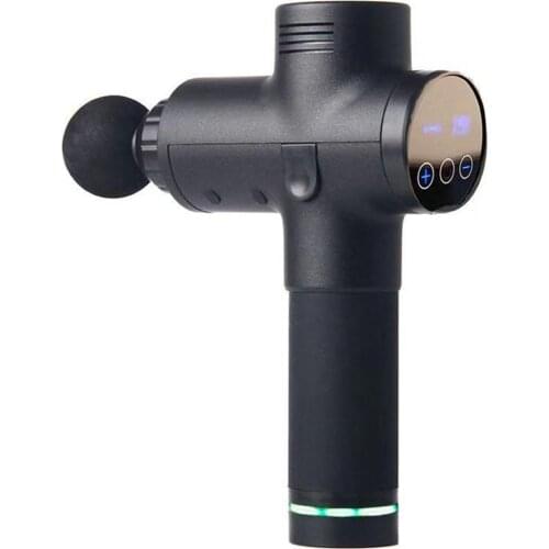 4 Heads Massage Guns Mute Touch Screen Therapy Fascia Gun Electric Warp Film Relax Gun Deep Massager Sports Recovery Massager