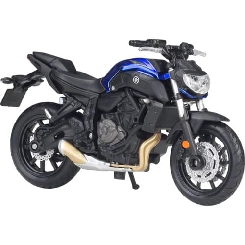 Maisto 1:18 2018 Yamaha MT-07 Die Cast Vehicles Motorcycle Model Workable Shork Absorber Kid Toys Gifts Collection Free Shipping