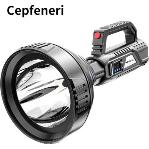 Strong Light Rechargeable Flashlight Lantern Ultra Bright Long Range High Power Lithium Battery Household Durable Hernia