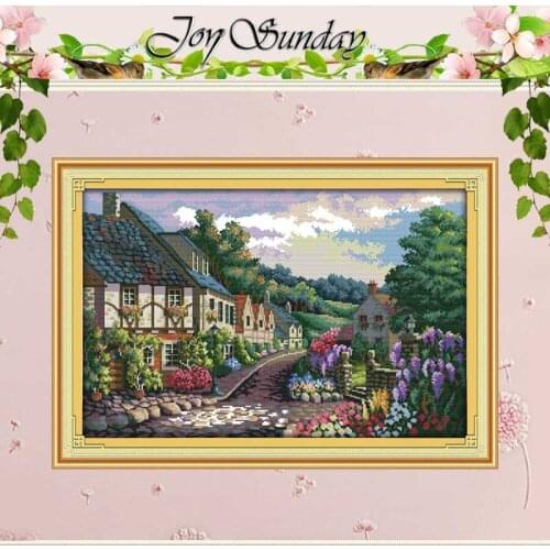 The Mediterranean Scenery (2) Counted Cross Stitch 11CT 14CT Cross Stitch Set Wholesale Cross-stitch Kit Embroidery Needlework