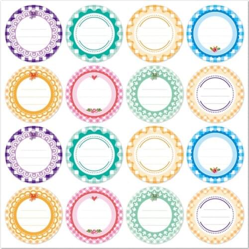 2 Inches Can Label Sticker Round 5 Sheets Colorful Self Adhesive Waterproof Sticker For Can Cap Kitchen Seasoning Label