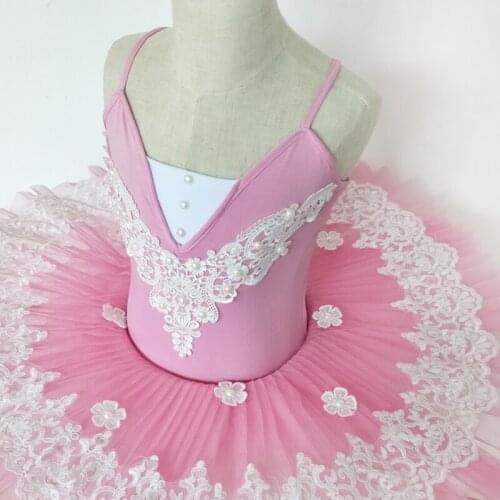 2017 New Professional Ballet Tutu Ballet Dress For Children Swan Lake Ballet Costumes Ballet Leotards For Girls Pancake Tutu
