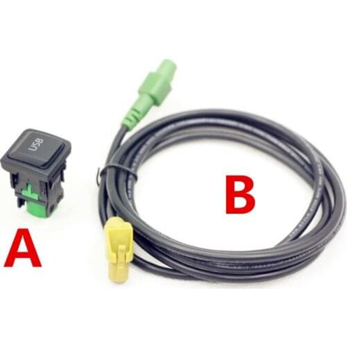 NEW USB Input USB Connector Surface + cable RCD510 5KD 035 726 A For Golf 5,6 Scirocco Passat jetta mk6