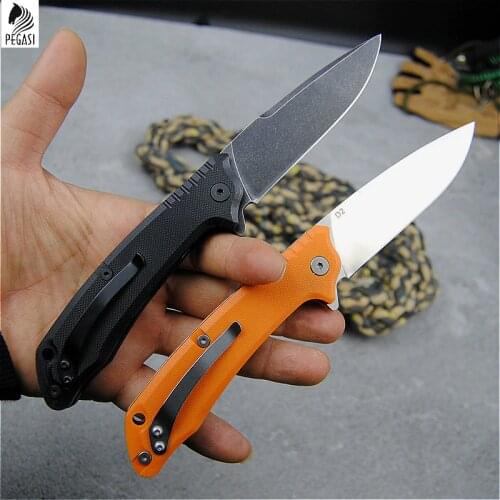 PEGASI blade material (cryogenic treatment) 60HRC portable folding knife rapid opening TC4 titanium alloy camping folding knife