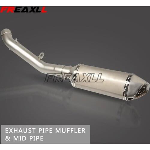 Z800 Slip On Exhaust Pipe System Motorcycle Z800 Exhaust Pipe Muffler & Mid Pipe Mid Connect FOR Z800 Z 800 2013 2014 2015 2016