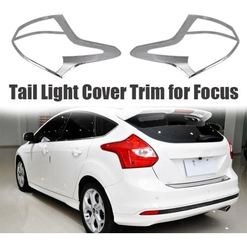 ABS Chrome Rear Tail Light Brake Lamp Cover Trims for Ford Focus MK3 Hatchback 2012-2014 Car Styling