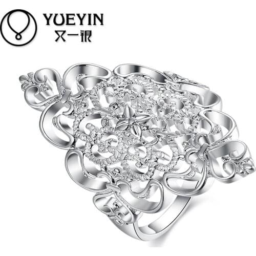 Female jewelry silver plated wedding rings silver-plating jewelry anel feminino Never fade Original designs ladies rings