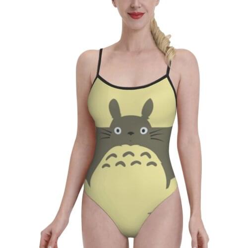Women 2021 sexy Bikinis Totoros Lovely Cat Women Swimsuit One-Piece Swimwear Anime bathing suit SwimSuit For Women