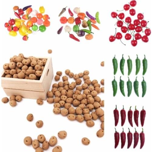 10Pcs/lot Kitchen Toys Foam Mini Simulation Artificial Fruits and Vegetables for Children Pretend Play Toys Hot Sale