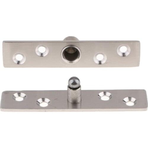 2Pcs Heavy Duty Door Hinge 360 Degree Rotating Hinges Up & Down Shaft