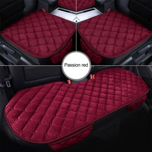3pcs Car Seat Cushion Pad Front Rear Seat Mat Auto Seat Protector Universal For Autumn And Winter Car Interior Accessories