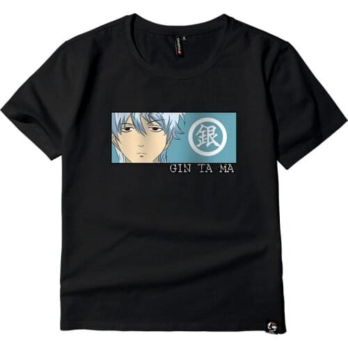 Anime Gintama Summer Printed Tops Camiseta Men O Neck T shirt Breathable Causal Unisex Tshirt Tee Shirt