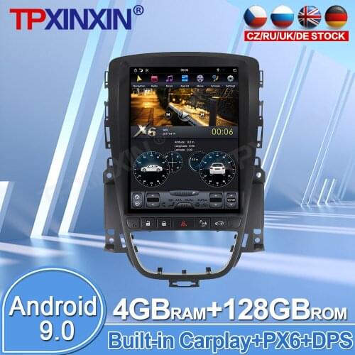 For Opel Vauxhall 2010-2013 Android 9.0 4+128G IPS Touch Screen Car Multimedia Radio Player GPS Navigation System With Carplay