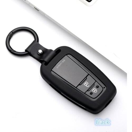 Alloy Car Key Case For Toyota CHR C-HR Camry Prado Prius 2017 2018 2019 Corolla RAV4 Keychain Protector Bag Remote Fob Cover