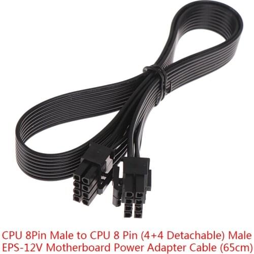 CPU 8Pin Male to CPU 8 Pin (4+4) Male Power Adapter Cable for Corsair Power