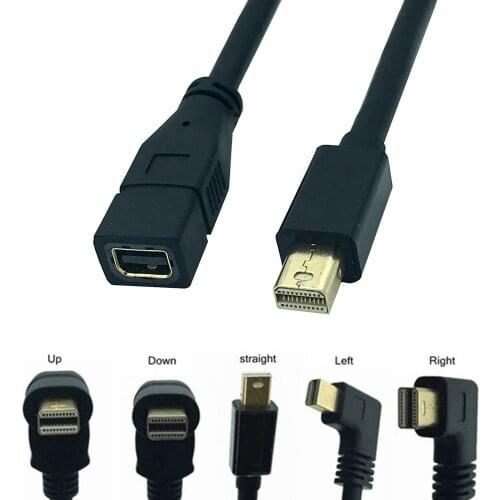 30cm Thunderbolt Mini DP to Mini DP Cable Mini Display Port DisplayPort Male To Female Adapter extender