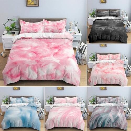 Home Comforter Cover Bedding Sets 2/3 Pieces Duvet Cover Set With Pillowcases Single Double Twin Full Size Quilt Cover Textiles