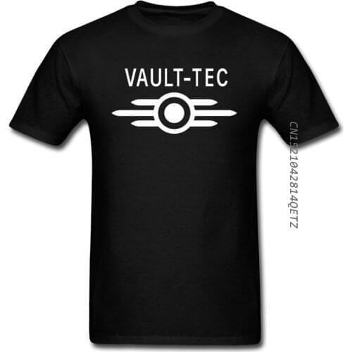 Summer New Vault Tec Gaming Video Game Fallout Tees Tops T-Shirts Men Classic Crew Neck Cotton Apparel T Shirts