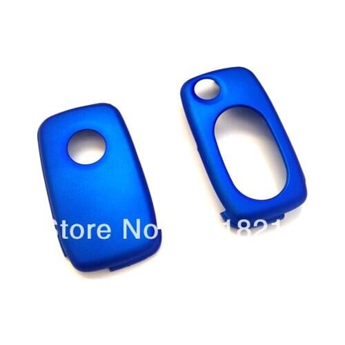 MK4 Oval Key Pad Remote Flip Key Cover Metallic Blue For Volkswagen For VW