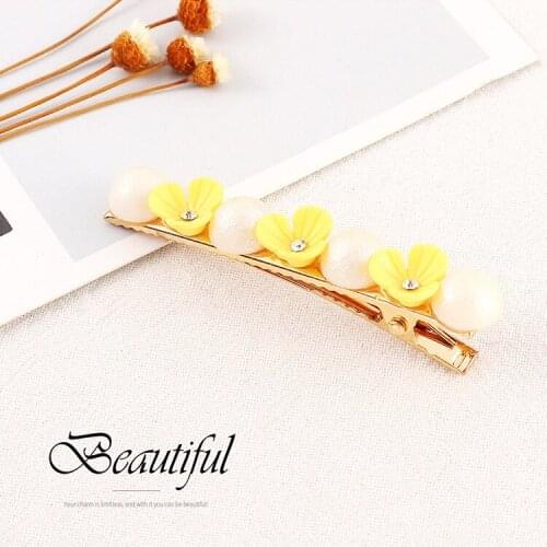 Fashion Pearl Hair Clip For Women Girls Crystal Elegant Beauty Styling Barrette Stick Hairpin Hair Styling Accessories 138077