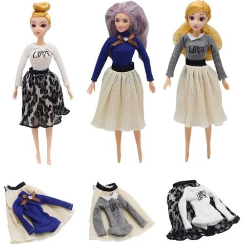 Fashion Handmade Party High Quality Dress Accessories Clothes For Barbies Doll Cloth Christmas Baby Girl Toys Pants Skirt