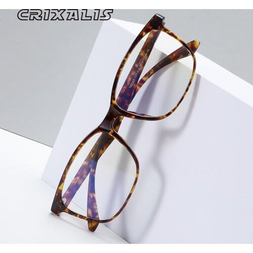 Fashionable Computer Gaming Eyewear Men Ultralight TR90 Flexible Reading Frame Unisex Square Blue Light Blocking Glasses Women