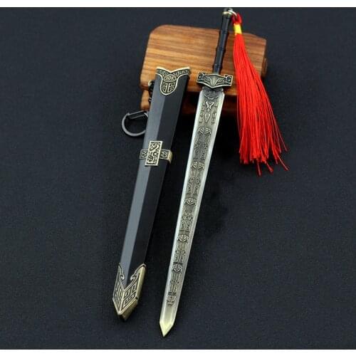 22cm Alloy Scabbard Blade White Spirit Sword Film And Television Peripheral Model Props Bar Ornaments All-metal Creative Toys