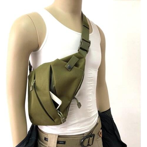Portable Storage Bag mens Multifunctional Tactical Nylon Shoulder Bag Multifunctional Practical Hunting Leather Case