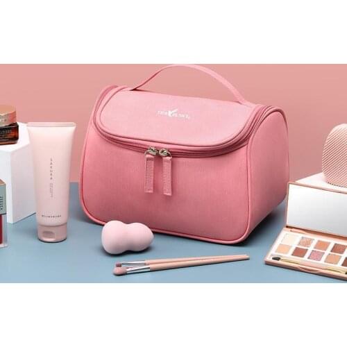 Luxury Fashion PU Makeup Bag Women Cosmetics Large-capacity Travel Cosmetic Bag Make Up Box Toiletry Bag Organizer Neceser Mujer