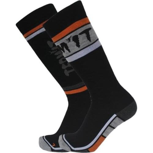 SKI-121European and American Fashion Brand Boneless Merino Wool Full Loop Thickened Ski Socks