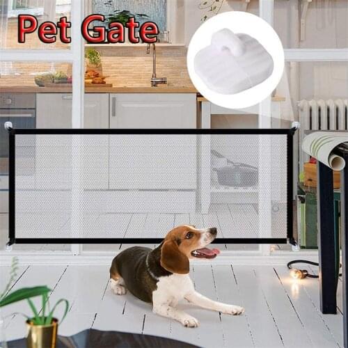 Dog Gate Ingenious Mesh Dog Fence For Indoor and Outdoor Safe Pet Dog gate Safety Enclosure Pet supplies Dropshipping