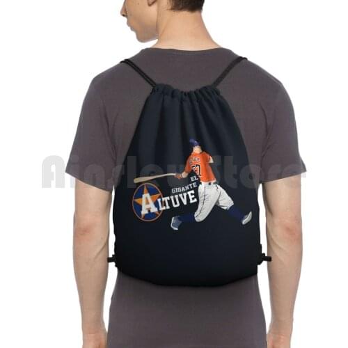 Altuve Backpack Drawstring Bags Gym Bag Waterproof Jose Altuve Jose Altuve Aaron Judge Alex Bregman World Series Playoff