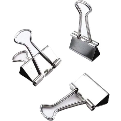 2000Pcs/Lot Stainless steel Dovetail Clip 19mm Silver Office Supplies Paper Organizer Binder School File Organizer Wholesale