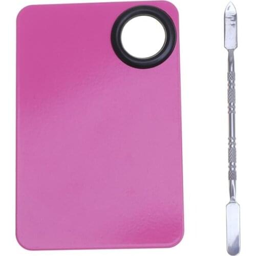 1 Set Palette Practical Chic Convenient Professional Color Mixing Tray Makeup Palette Metal Palette for Store Shop